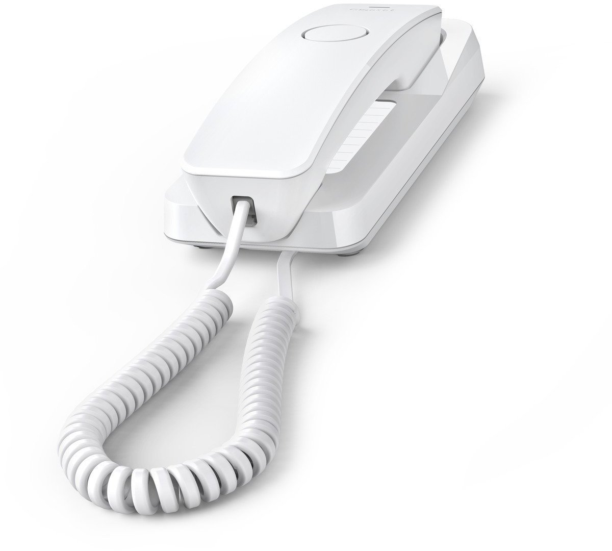 Фиксен телефон Gigaset Desk 200, со кабел, ѕиден монтажен, бел