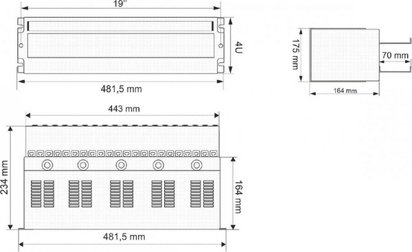 Mbajtëse sigurese Pulsar (A19-TS-35 / OB-4U) për kabinete serverësh