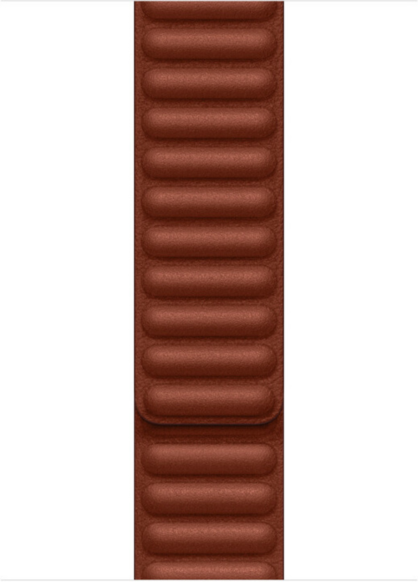 Apple Watch 45mm Band, Umber Leather Link - S/M