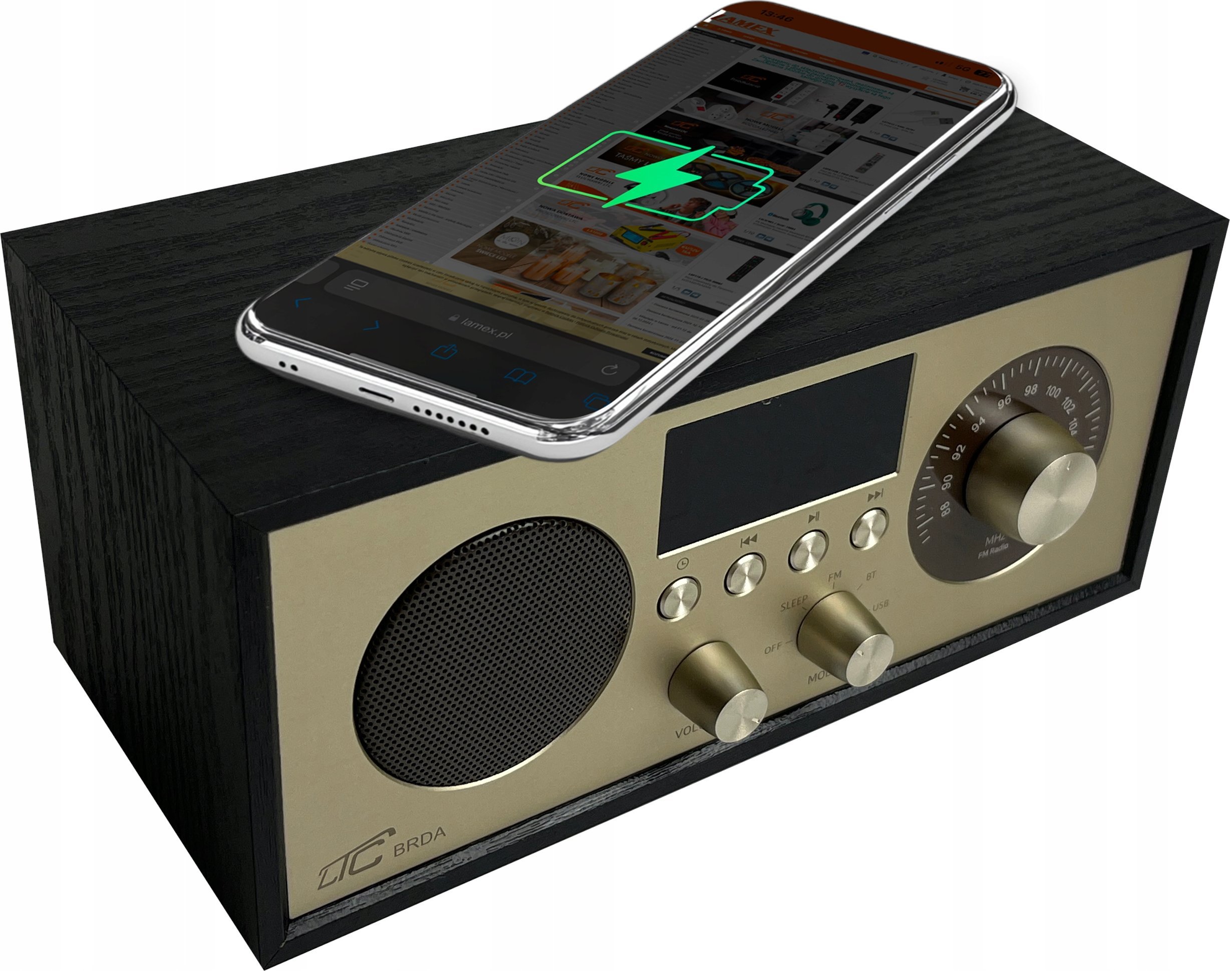 Radio portative LTC BRDA, Bluetooth, FM, karikim wireless 10W, zi ari