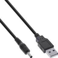 Kabllo energjie InLine 26806C, USB A në DC 3.5 x 1.35 mm, 3 A, 3 m, e zezë