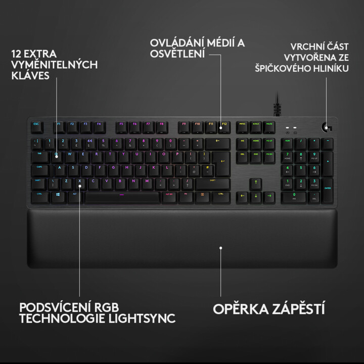 Tastierë Logitech G513 Carbon, GX 