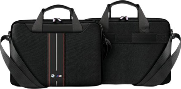 Çantë laptopi BMW Nylon Red Stripe, deri 16", najlon, e zezë