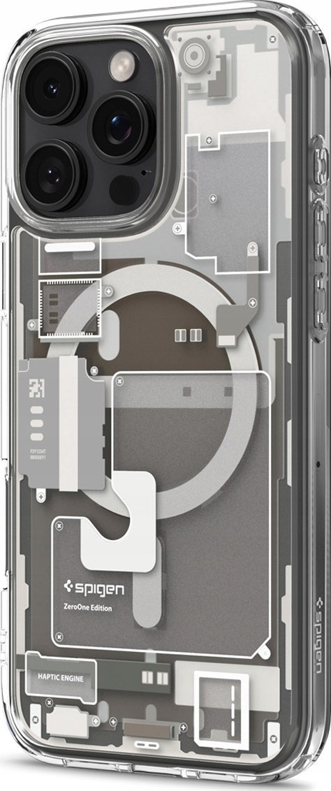 Maskë telefoni Spigen Ultra Hybrid Zero One MagFit, për iPhone 16, transparente