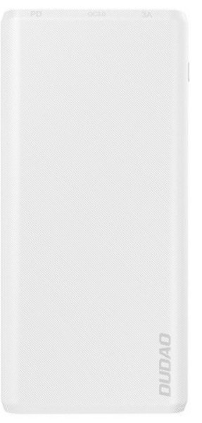 Powerbank Dudao K12Pq, 10000mAh, karikim i shpejtë 18W, i bardhë