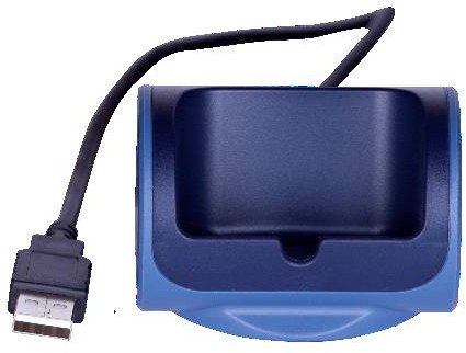 Ngarkues tavoline Alcatel Lucent 3BN67371AA, për telefon DECT 8244, me kabllo USB, blu