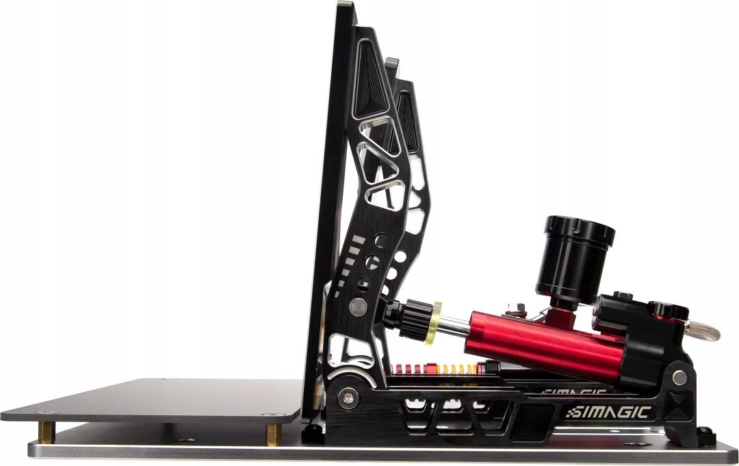 Set pedalesh Simagic P2000, 2 pedale, load cell 100 kg, gri