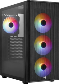 Kasa kompjuteri Aerocool Designer G BK v1, MIDI Tower, FRGB, xham i temperuar, e zezë