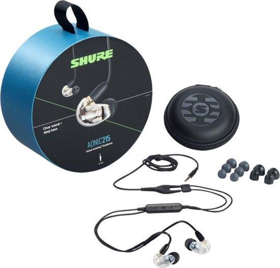 Dëgjuese Shure Aonic 215, të tejdukshme