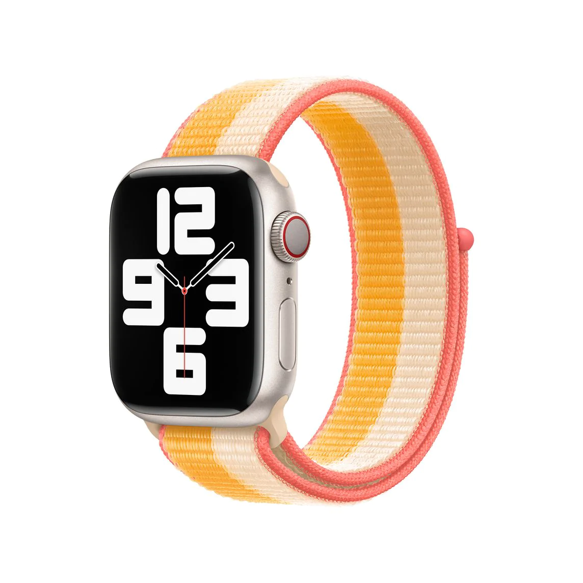 Apple Watch 45mm Band, Maize/White Sport Loop - Regular (Seasonal Fall 2021)