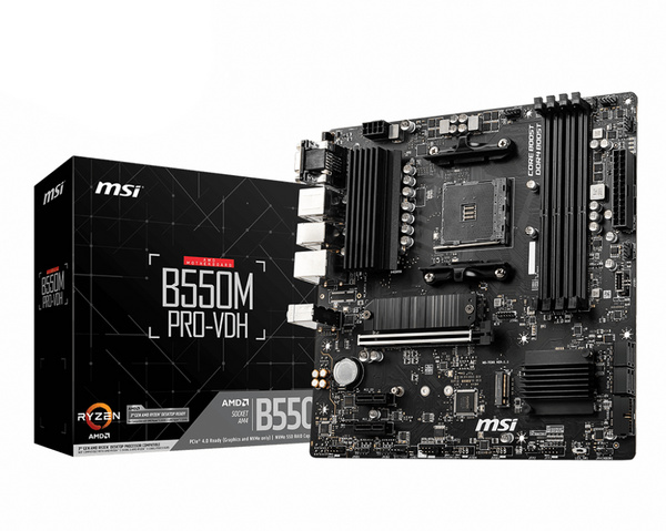 Pllakë amë MSI B550M PRO-VDH AMD B550 Socket AM4  micro ATX