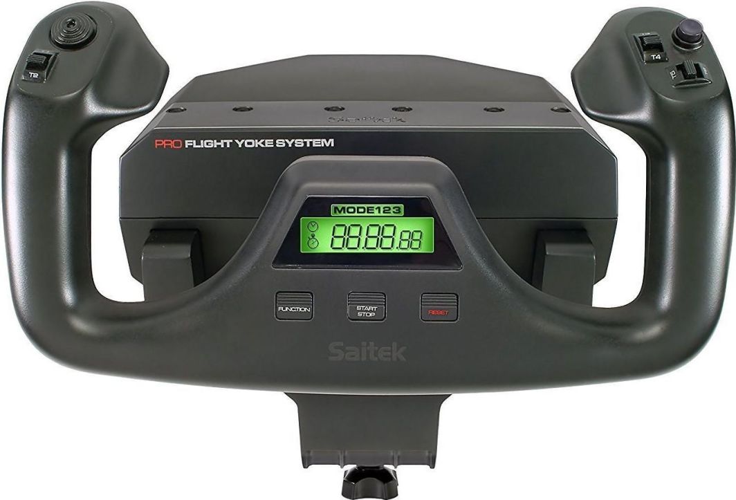 Joystick Logitech G Saitek Pro Flight, Yoke System, USB, i zi | Gjirafa50