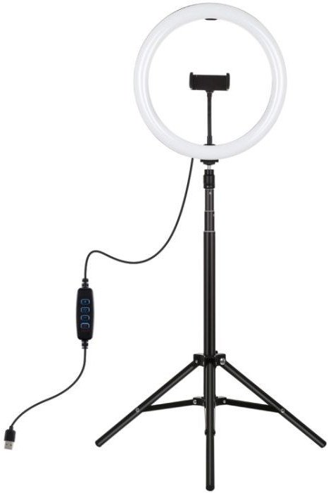 Ring light LED me tripod, 30cm, 1.65m, USB, i zi