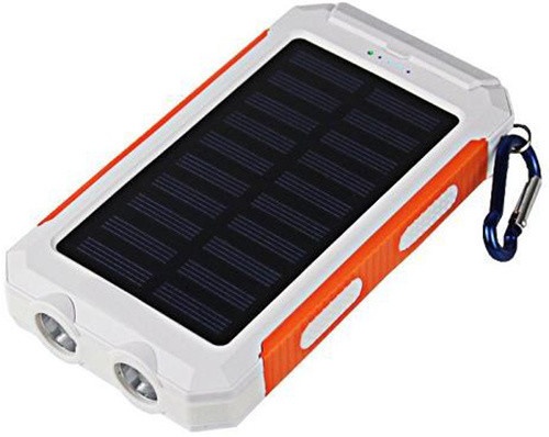 PowerBank solar Viking Delta I, 8000mAh, i bardhë / portokalltë