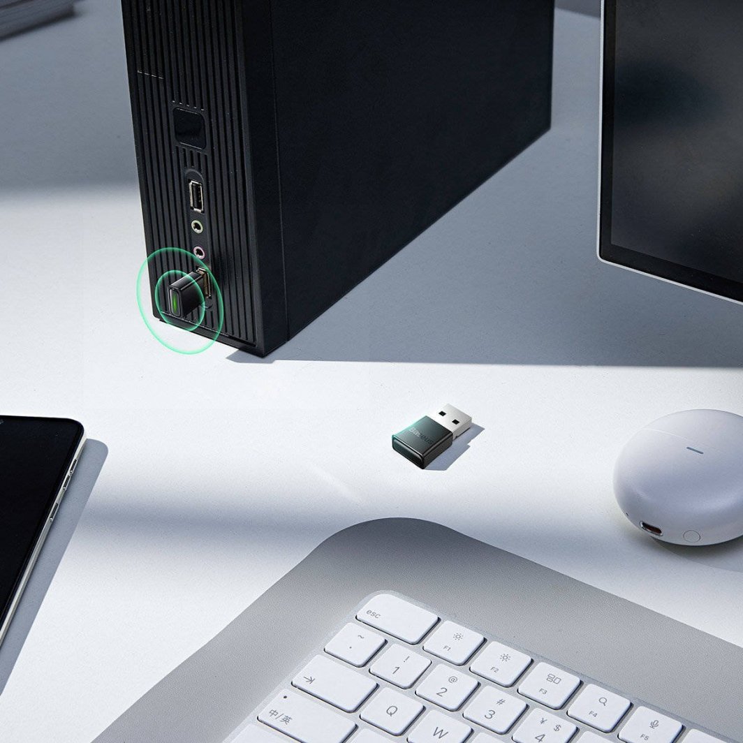 Bluetooth адаптер Baseus BA07, USB, Bluetooth 5.3, црн