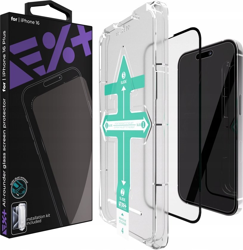 Xham mbrojtës Next One All-Rounder për iPhone 16, xham sigurie, transparen