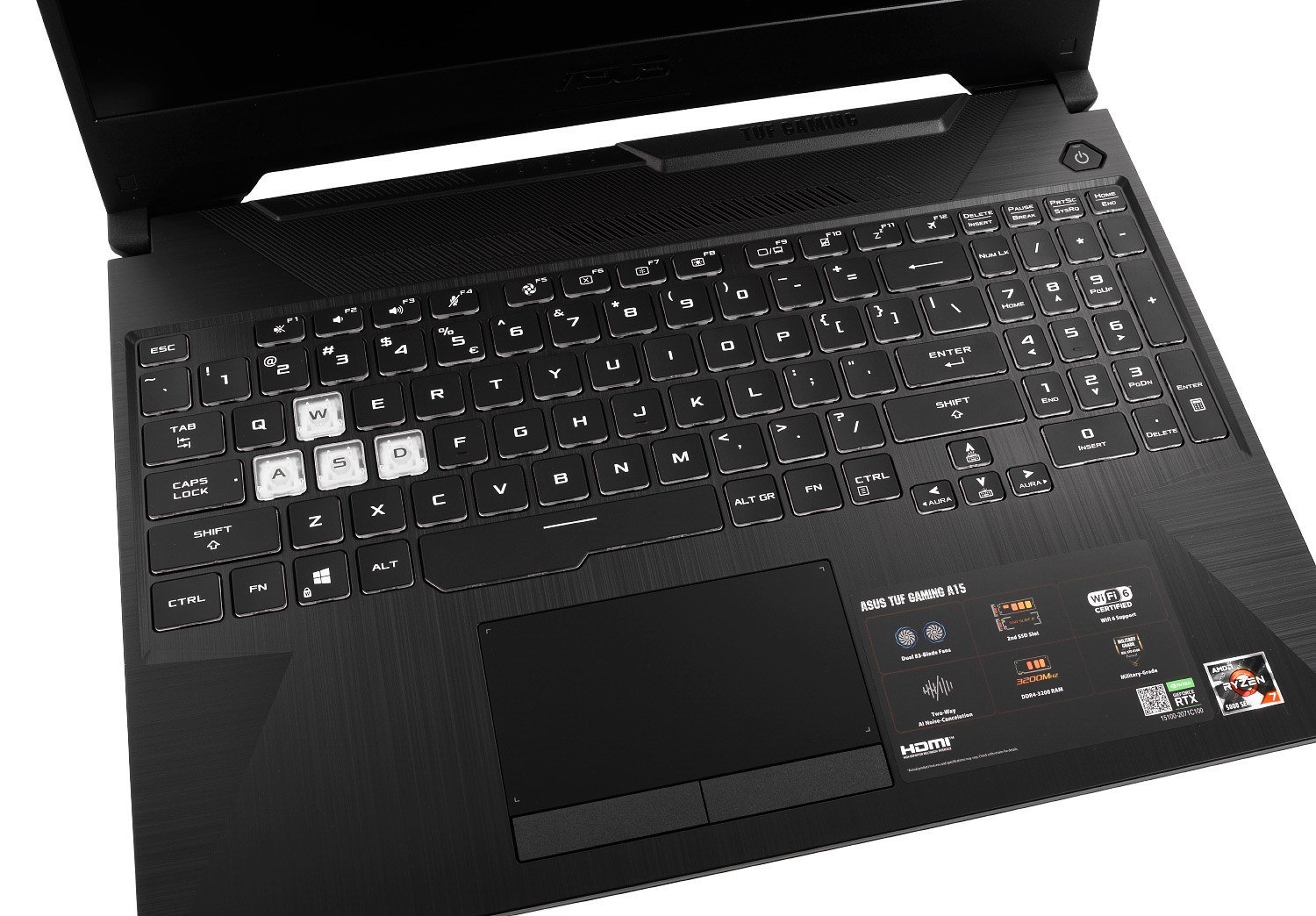 Laptop ASUS TUF Gaming A15, 15.6", Ryzen 5 7535HS, 16GB DDR5 4800, 512GB SSD, GeForce RTX 3050, i zi