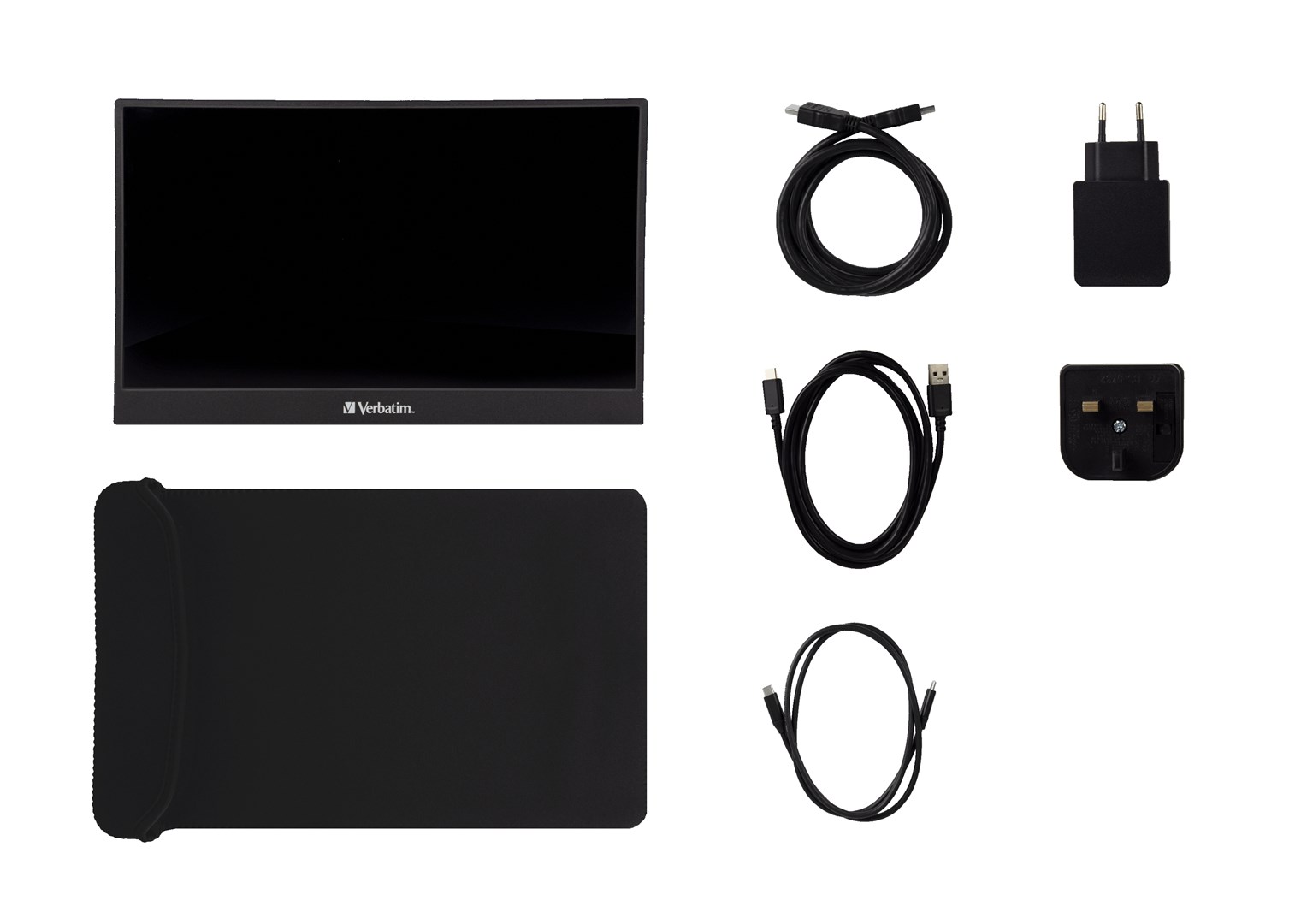 Monitor Verbatim 49590, 14", Full HD, IPS, i zi