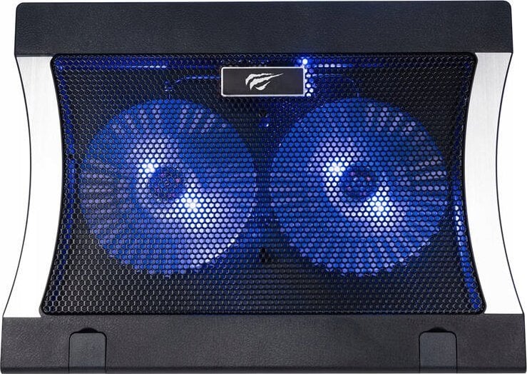 Ftohës laptopi Havit HVF2051, deri 17", 2 ventilatorë LED, i zi