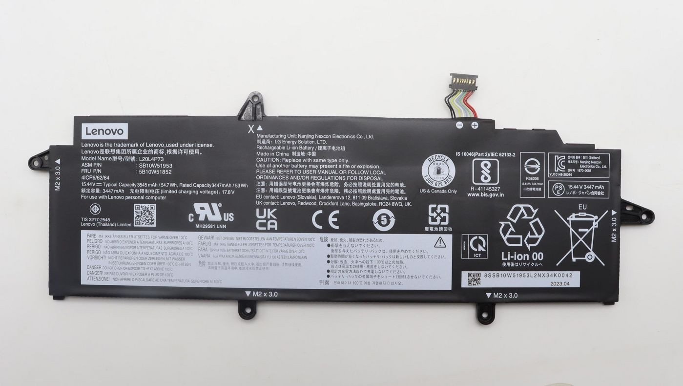 Bateri interne Lenovo 4 Cell, Lithium-ion, e zezë