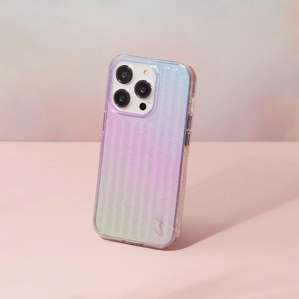 Maskë mbrojtëse Uniq Coehl Linear për iPhone 14 Pro Max, kompatibile me karikim wireless, ngjyrë stardust