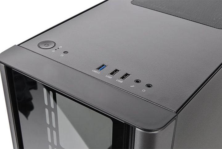 Kasë Thermaltake V150 TG (CA-1R1-00S1WN-00), e zezë