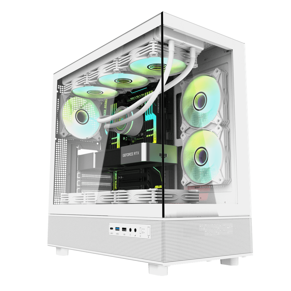 Kasë Darkflash Case DPX90, M-Tower, e bardhë