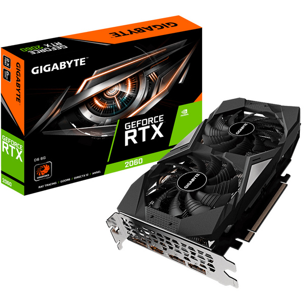 Kartelë grafike Gigabyte GV-N2060D6-6GD NVIDIA GeForce RTX 2060 6 GB GDDR6