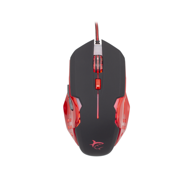 Mouse Gaming White Shark GM-1803 ATTILA, i kuq/zi