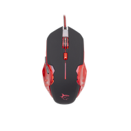 Mouse Gaming White Shark GM-1803 ATTILA, i kuq/zi