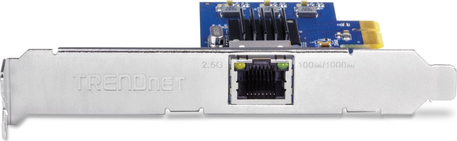 Adaptues rrjeti TRENDnet 2.5GBASE T PCIe, 2.5Gbps, me kllapa standarde dhe low profile