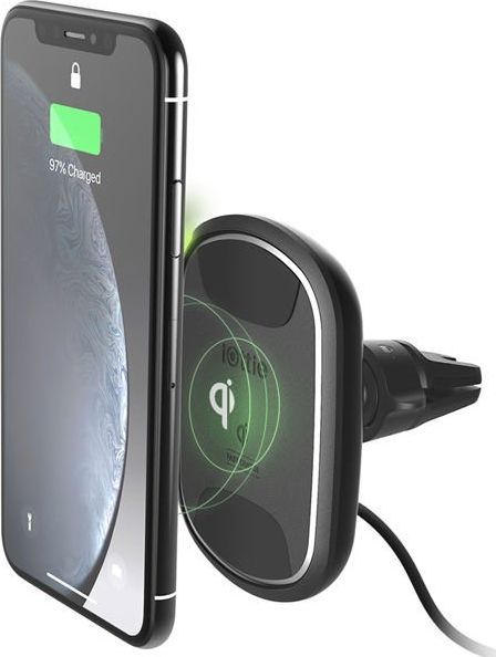 Mbajtës magnetik për veturë iOttie iTap 2, montim në grilë ajri, karikim wireless QI, i zi
