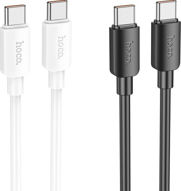 Kabllo Hoco Hyper PD X96, USB C në USB C, 100W, 1m, e zezë