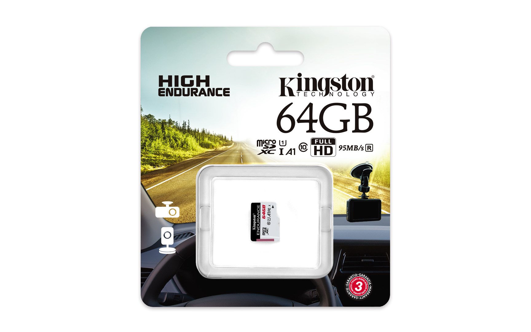 Kartë e memories Kingston High Endurance, MicroSD, 64 GB, Class 10