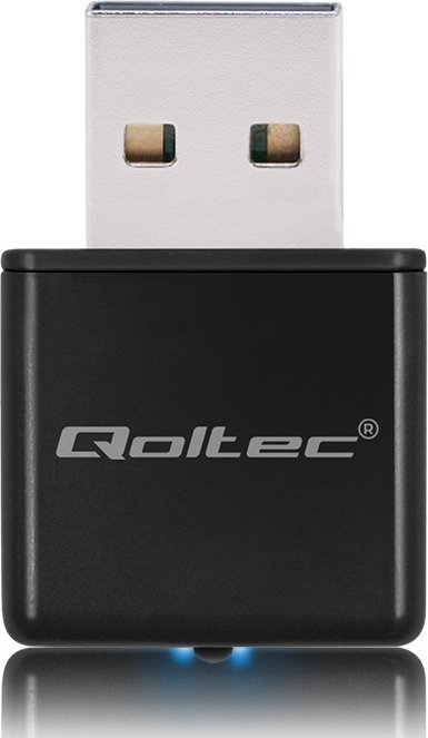 Adapter WiFi Qoltec Wireless Ultra Fast Mini Nano, USB 2.0, 300Mbps, i zi