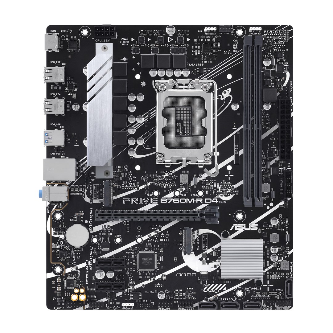 Pllakë amë ASUS PRIME B760M-R D4 Intel B760 LGA 1700 micro ATX