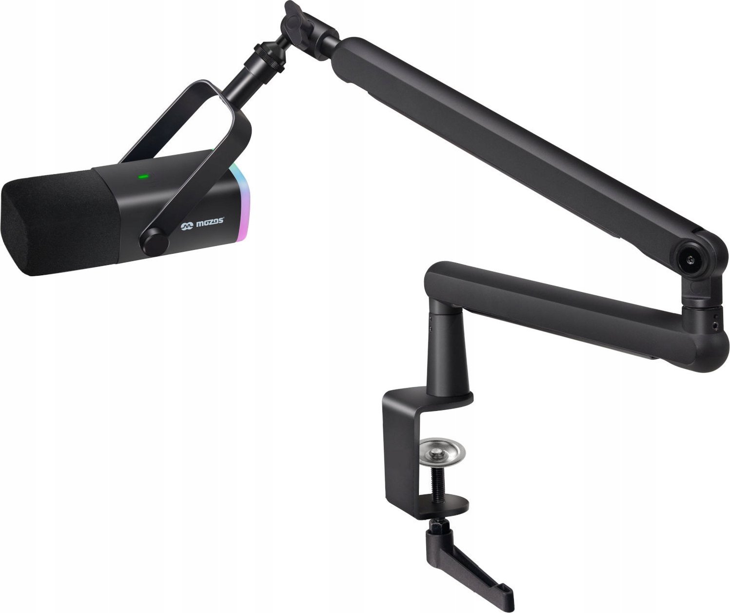 Mikrofon dinamik Mozos TAM8, kardioid, USB C dhe XLR, i zi