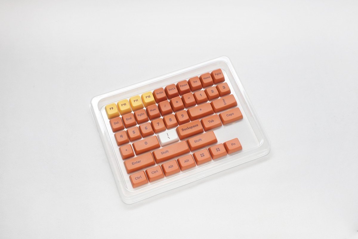 Kapakë tastiere Ducky DCA132, set 132 taste, PBT, pa ndriçim të pasëm, shumëngjyrëshe Daisy