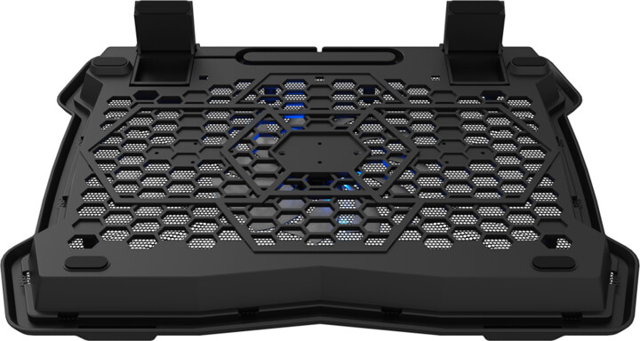 Mbajtëse ftohëse CANYON NS02 për laptop 10-15.6 ", LED, e zezë