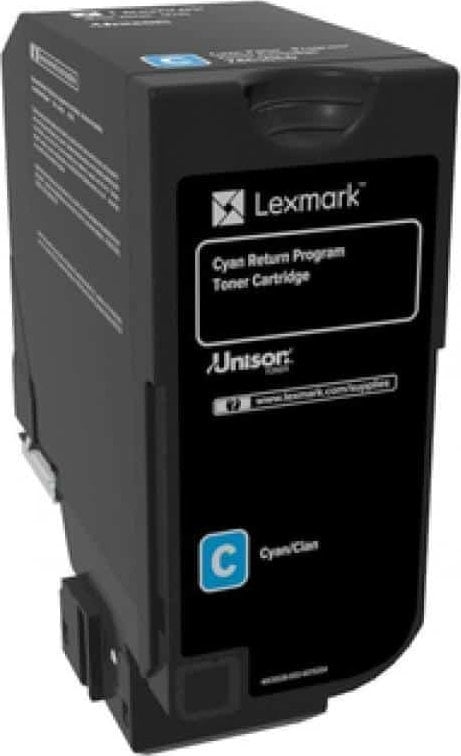 Тонер Lexmark 74C20C0, цијан, оригинален