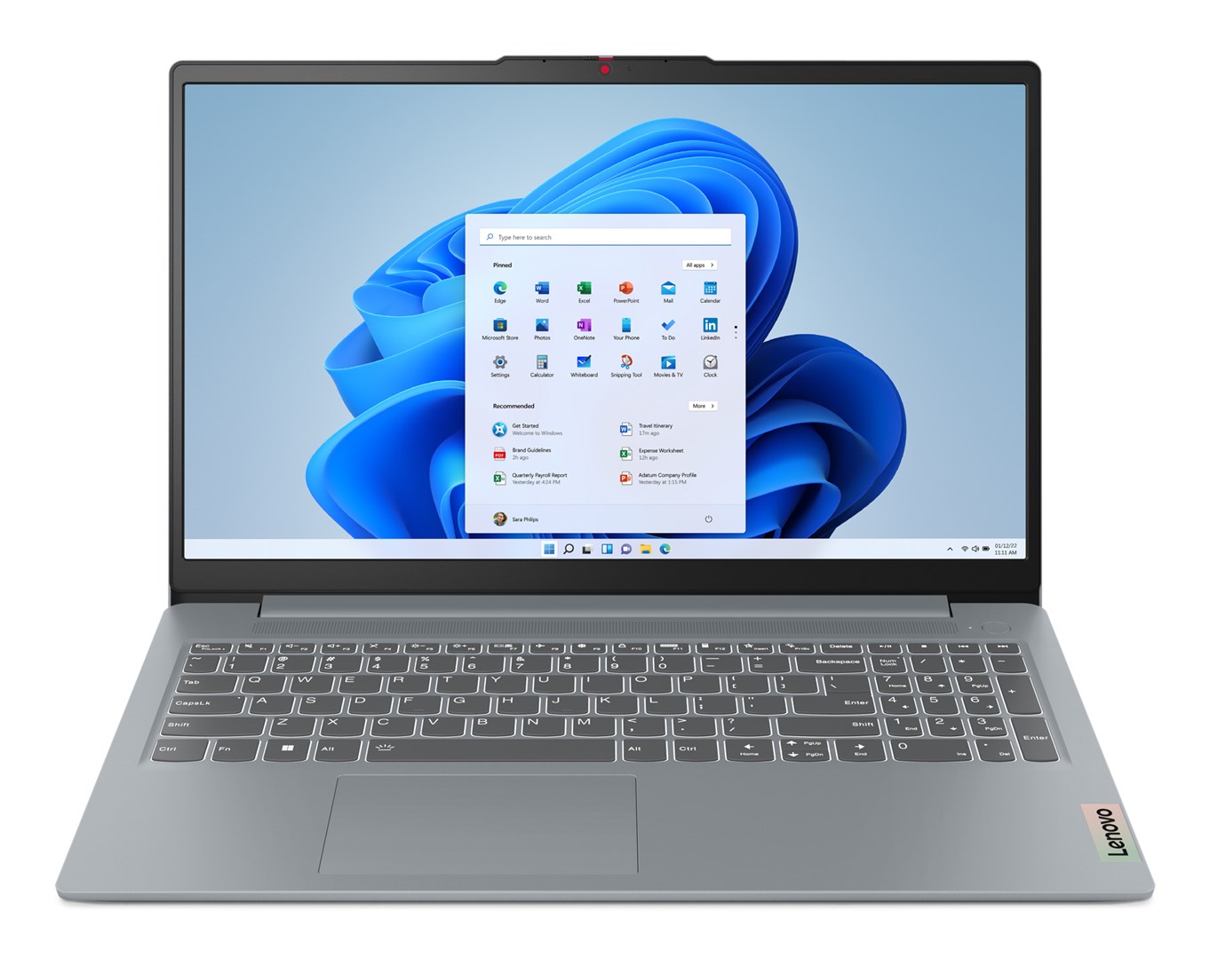 Lapyop Lenovo IdeaPad Slim 3 15ABR8, 15.6", AMD Ryzen 5 5625U, 8GB DDR4-SDRAM, 256GB SSD, AMD Radeon Graphics, i hirtë