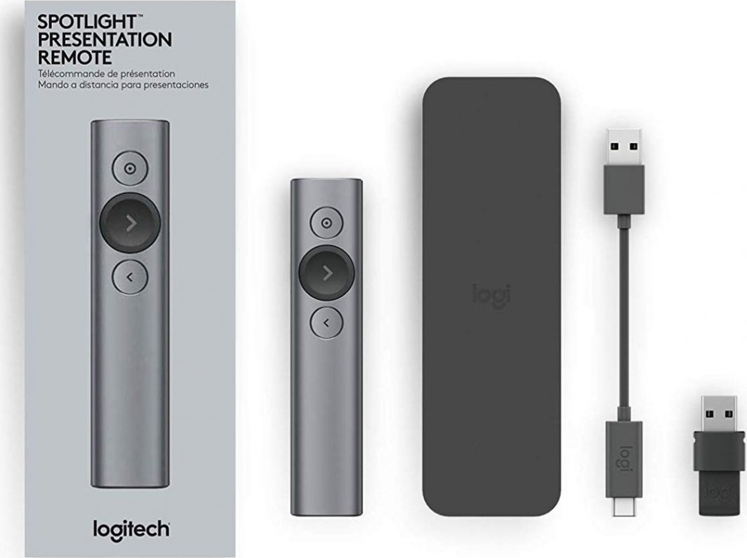 Prezantues Logitech Spotlight, i hirtë