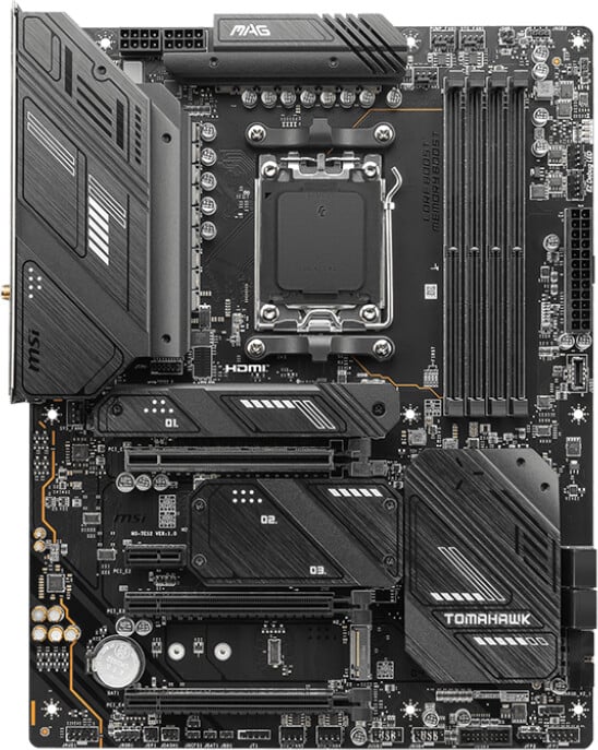 Pllakë amë MSI AG X670E TOMAHAWK WIFI - AMD X670