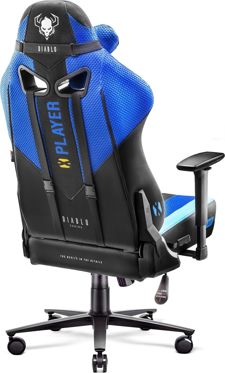 Karrige gaming King Diablo X-Player 2.0 Frost, ergonomike, e zezë