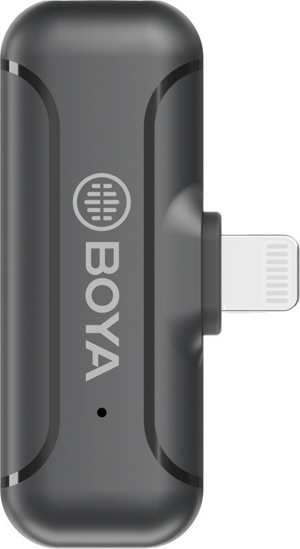 Mikrofon wireless BOYA BY-WM3T2-D1, për iPhone Lightning, 2.4 GHz, i zi