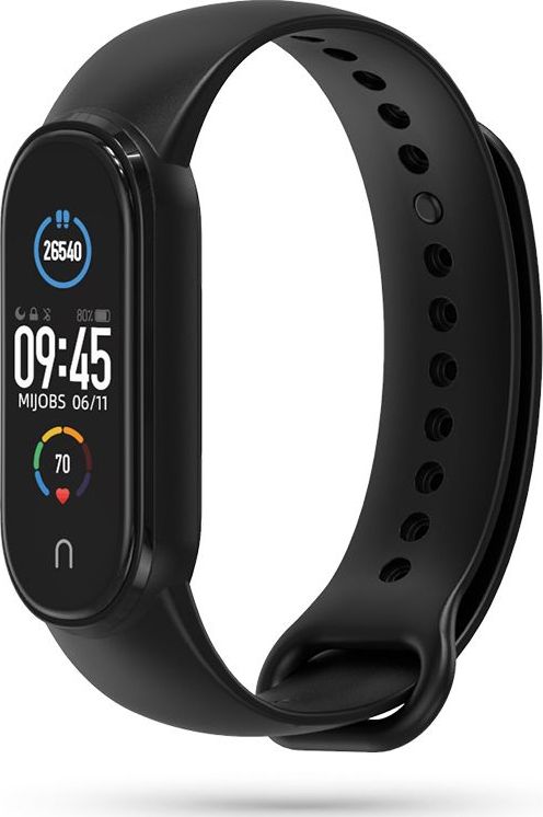 Rrip silikoni Tech-Protect për Mi Smart Band 5, TPU, i zi