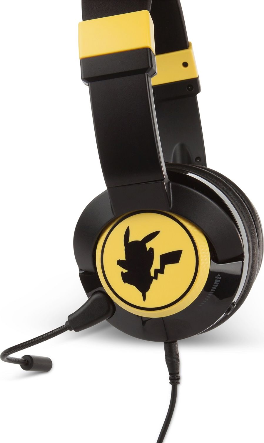 Kufje gaming PowerA Pikachu Silhouette 1512478-01, me kabllo, 3.5mm, të verdha