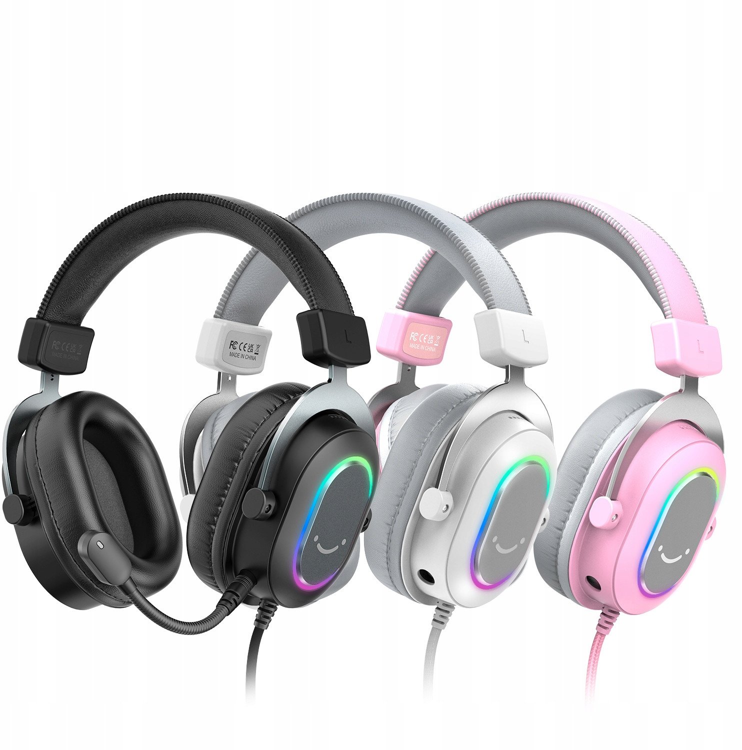 Kufje gaming Fifine H6 AmpliGame, 7.1 surround, USB, me RGB, të zeza