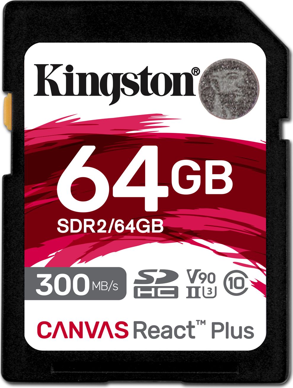 Kartë memorie Kingston Canvas React Plus SDXC, 64GB, Class 10 UHS II U3 V90