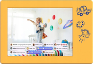 Kornizë digjitale MyFirst Frame Doodle, 9", 32GB, lidhje me aplikacion